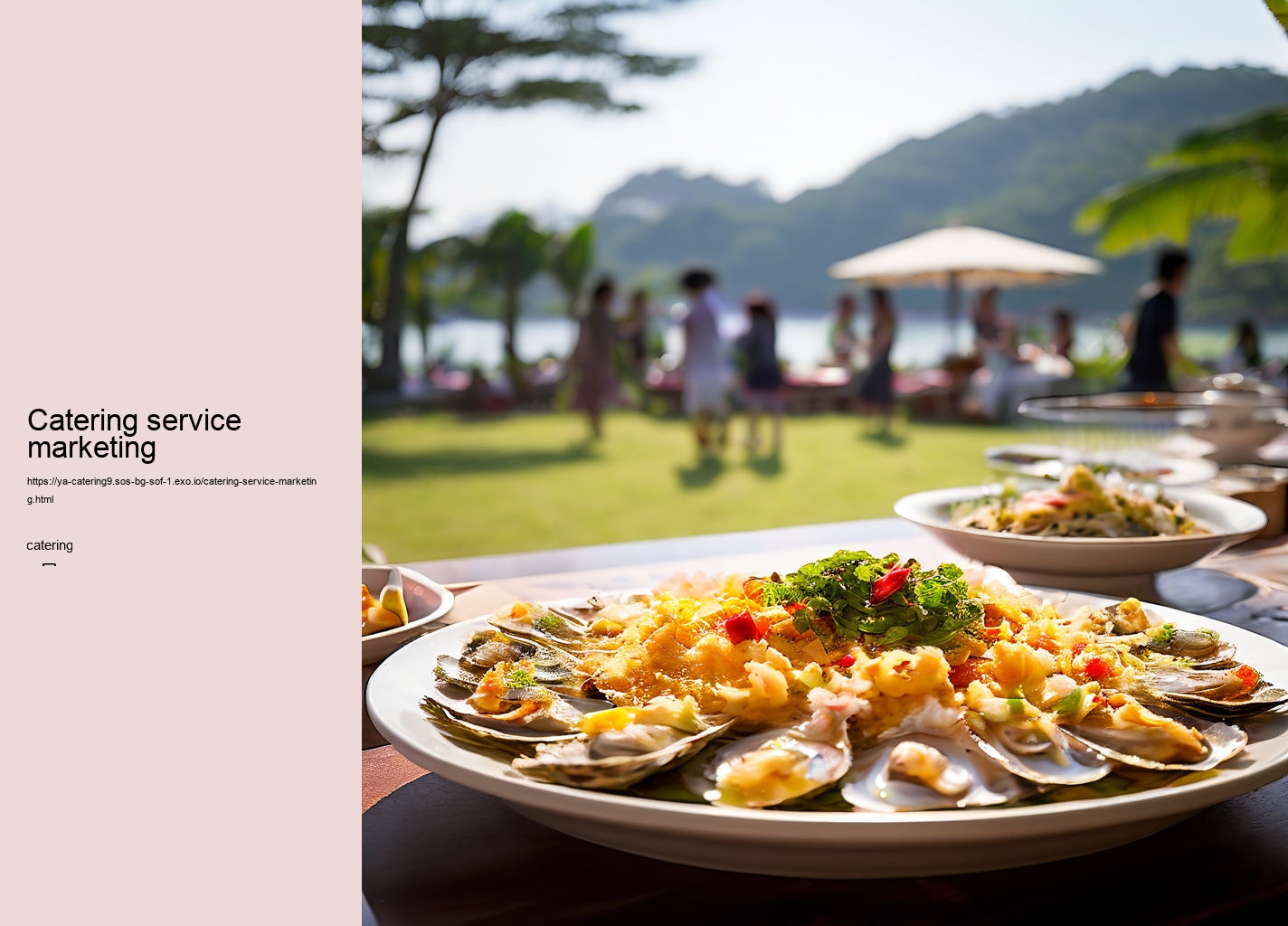 Catering service marketing